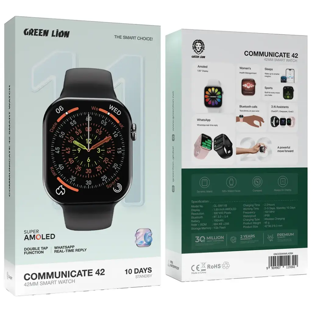 Green Lion Communicate 42 Smart Watch - 42mm 3 Green Lion Communicate 42 Smart Watch - 42mm - Image 3