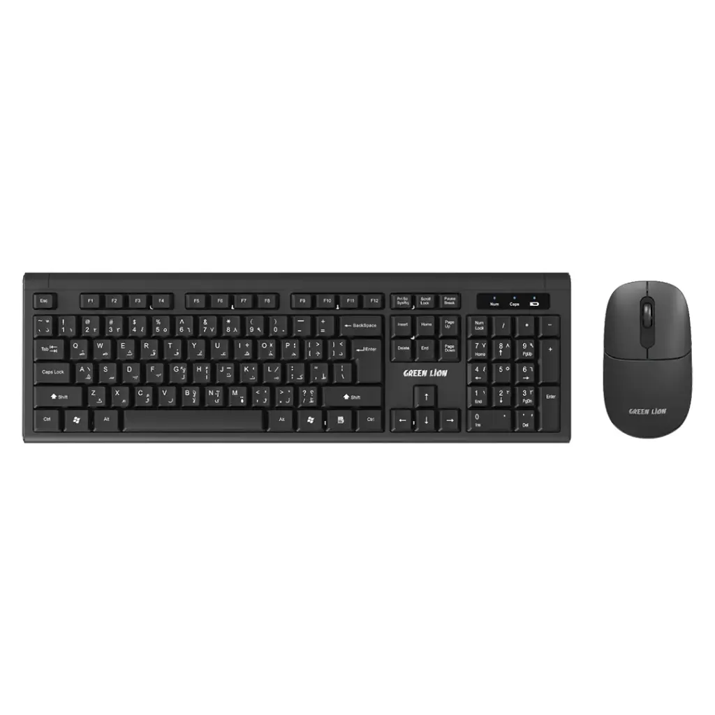 Green Lion GKM-200 Wireless Combo Keyboard and Mouse 2 Green Lion GKM-200 Wireless Combo Keyboard and Mouse - Image 2