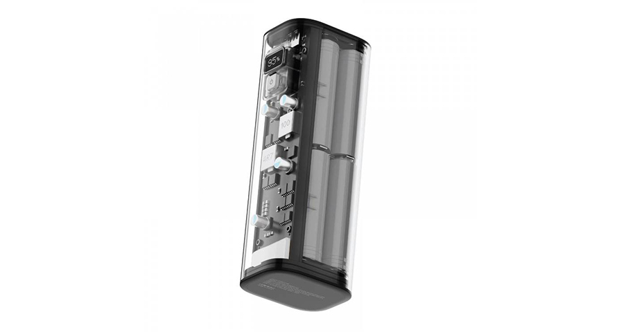 Powerology Crystalline Series Power Bank 24000mAh PD 100W - Dark Gray 1 Powerology Crystalline Series Power Bank 24000mAh PD 100W - Dark Gray