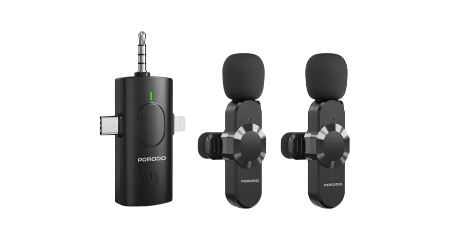 Porodo Audix Elite 3 In 1 Lavalier Microphone 1 Porodo Audix Elite 3 In 1 Lavalier Microphone