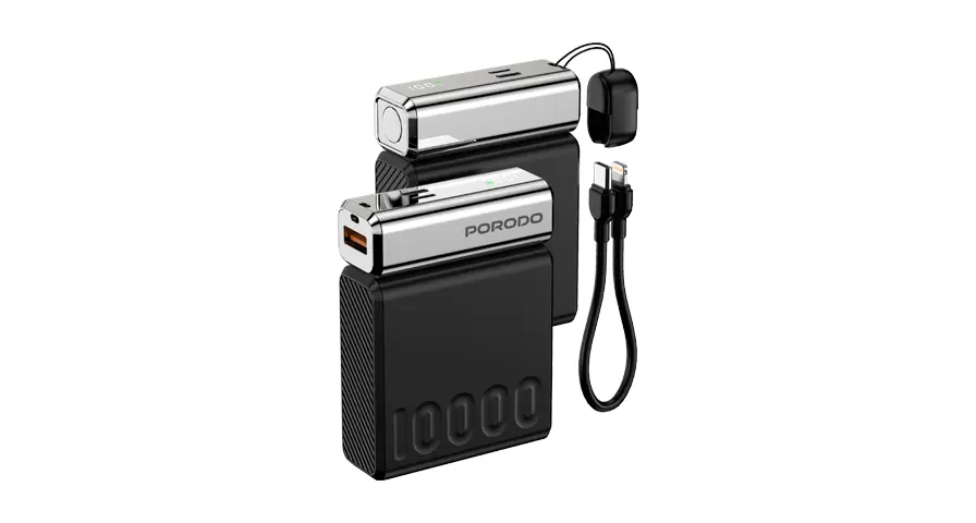 Porodo Chrome Volt 10000mAh Power Bank 1 Porodo Chrome Volt 10000mAh Power Bank