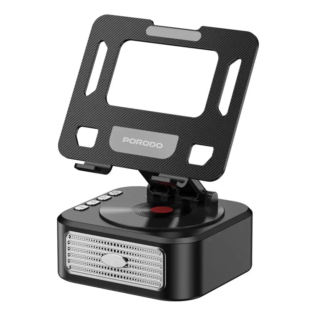 Porodo Lifestyle Multifunctional Tablet Stand with Speaker & Power Bank 1 Porodo Lifestyle Multifunctional Tablet Stand with Speaker & Power Bank