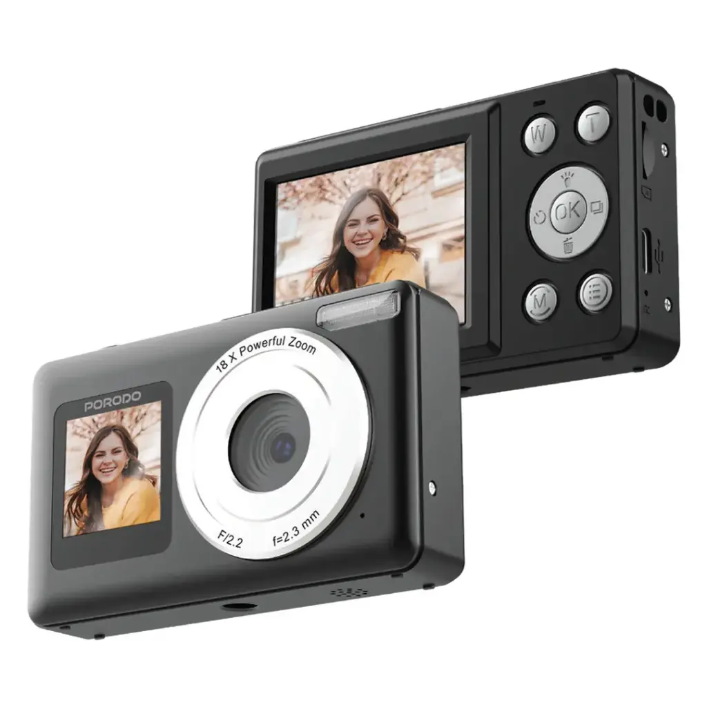 Porodo Lifestyle Dual-Screen Digital Camera 1 Porodo Lifestyle Dual-Screen Digital Camera