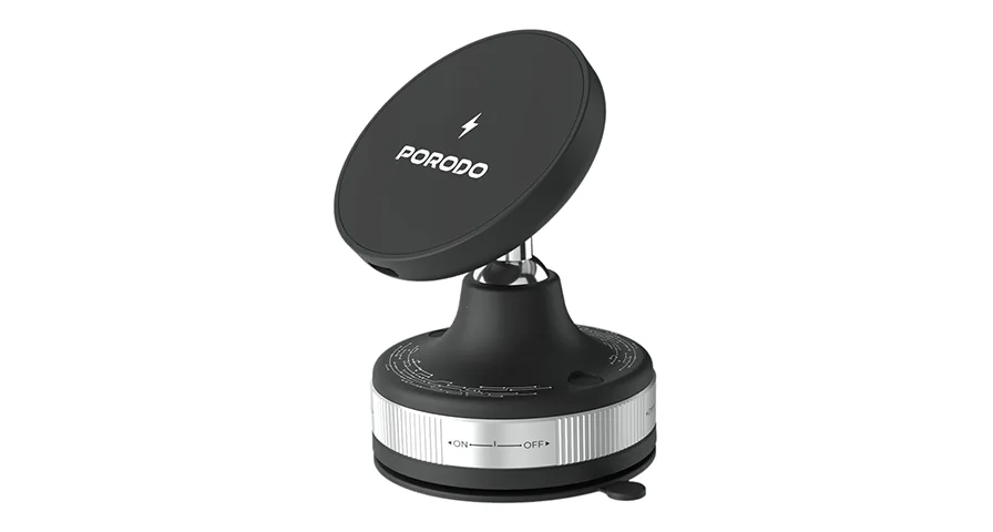 Porodo Vacuseal Smart Suction Wireless Charging Mount 1 Porodo Vacuseal Smart Suction Wireless Charging Mount
