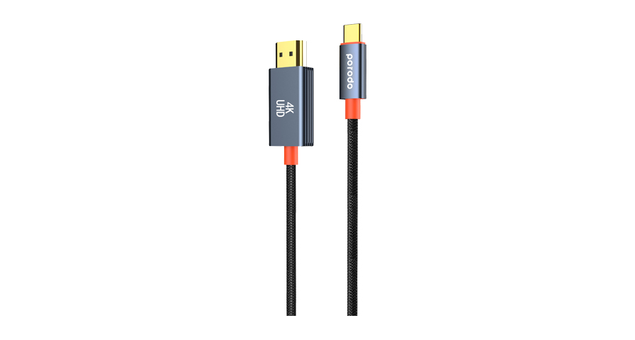Porodo Woven Cable Type-C to HDMI 1 Porodo Woven Cable Type-C to HDMI