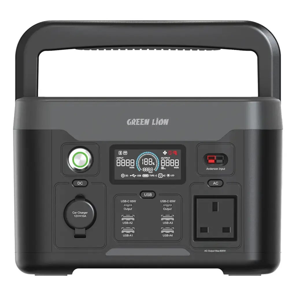 Green Lion PGX600 Power Station with 307.2Wh & 12000mAh LiFePO4 Battery 2 Green Lion PGX600 Power Station with 307.2Wh & 12000mAh LiFePO4 Battery - Image 2