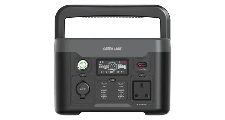 Green Lion PGX600 Power Station with 307.2Wh & 12000mAh LiFePO4 Battery 1 Green Lion PGX600 Power Station with 307.2Wh & 12000mAh LiFePO4 Battery