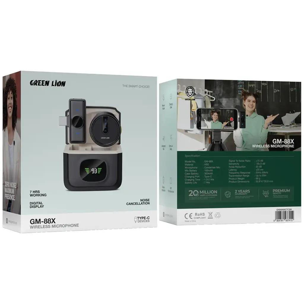 Green Lion GM-88X Wireless Microphone with Digital Display 3 Green Lion GM-88X Wireless Microphone with Digital Display - Image 3