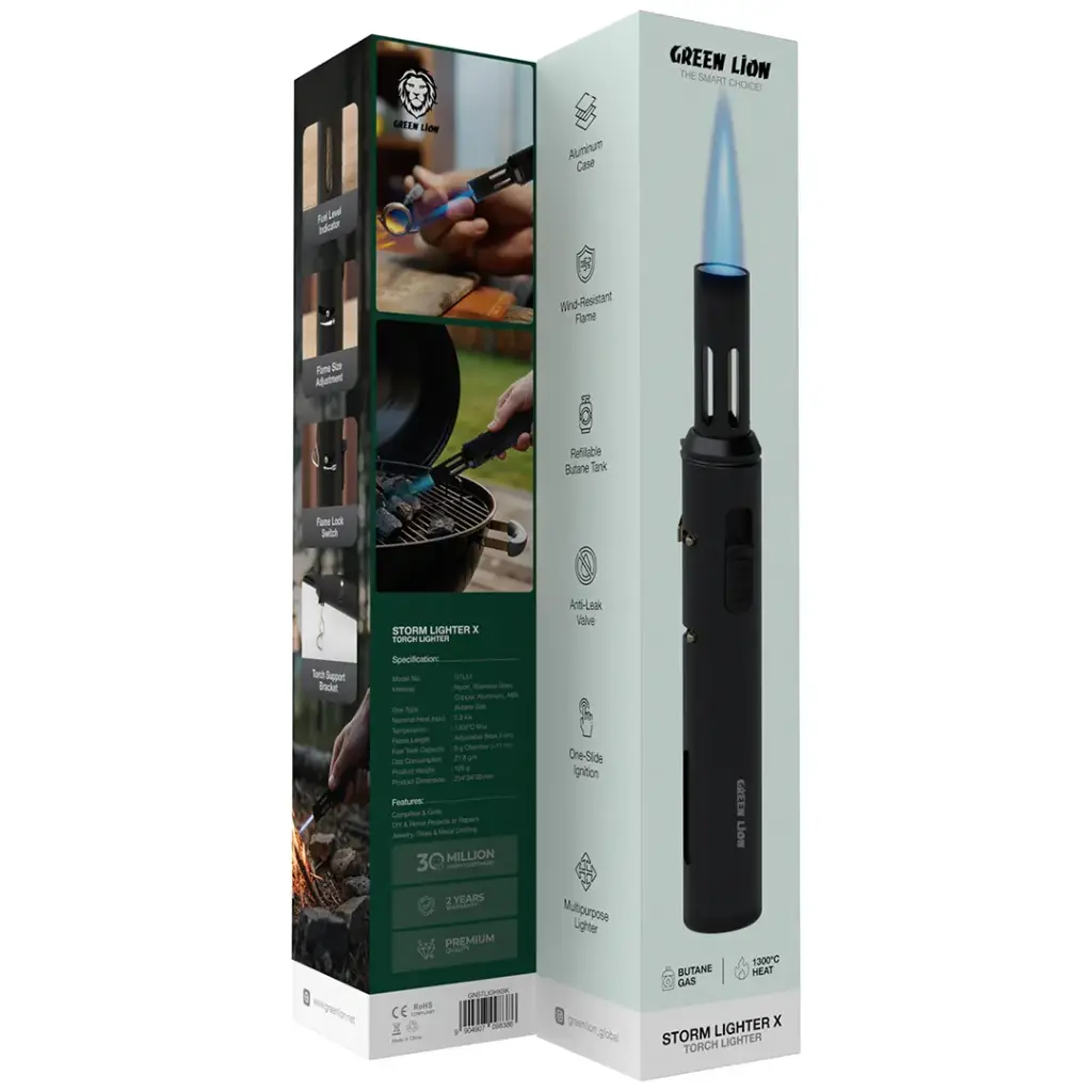 Green Lion Storm Lighter X with Torch Lighter 3 Green Lion Storm Lighter X with Torch Lighter - Image 3
