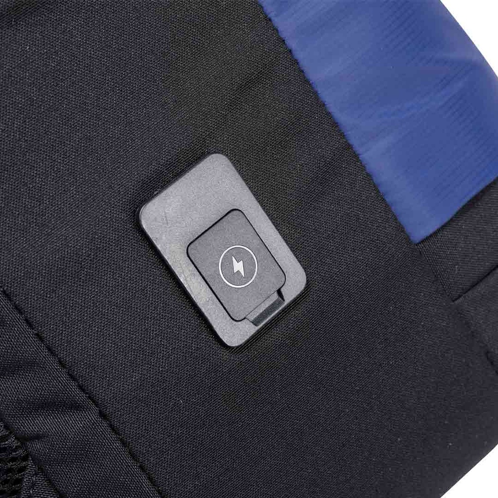 Porodo Lifestyle Urban Laptop Backpack - Black/Blue 6 Porodo Lifestyle Urban Laptop Backpack - Black/Blue - Image 6