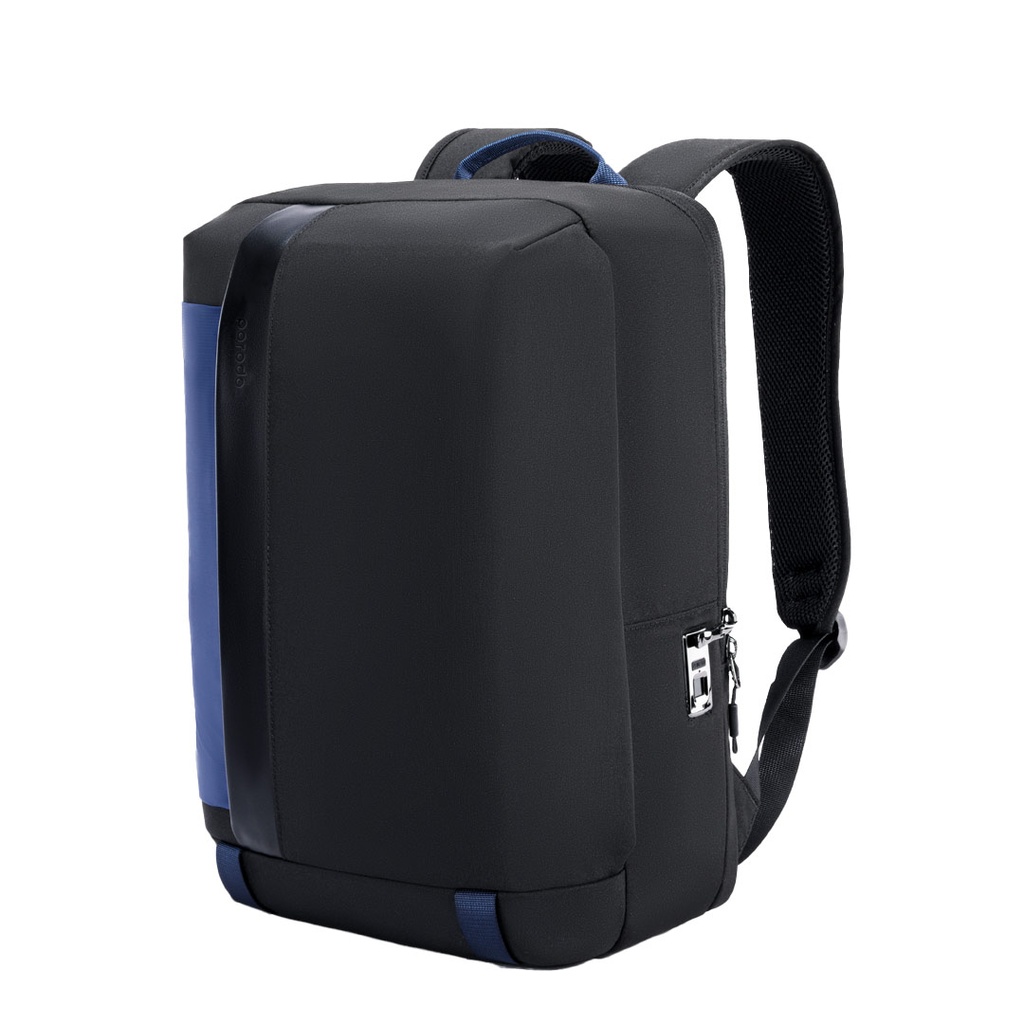 Porodo Lifestyle Urban Laptop Backpack - Black/Blue 2 Porodo Lifestyle Urban Laptop Backpack - Black/Blue - Image 2