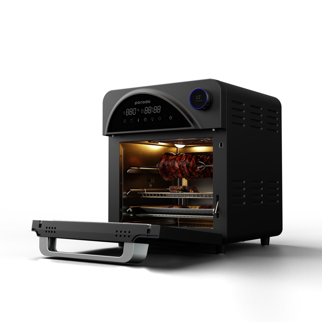 Porodo Lifestyle Dual Mode Touch Control Air Fryer & Oven With Advanced Air-Flow Circulation 14.5L 3 Porodo Lifestyle Dual Mode Touch Control Air Fryer & Oven With Advanced Air-Flow Circulation 14.5L - Image 3
