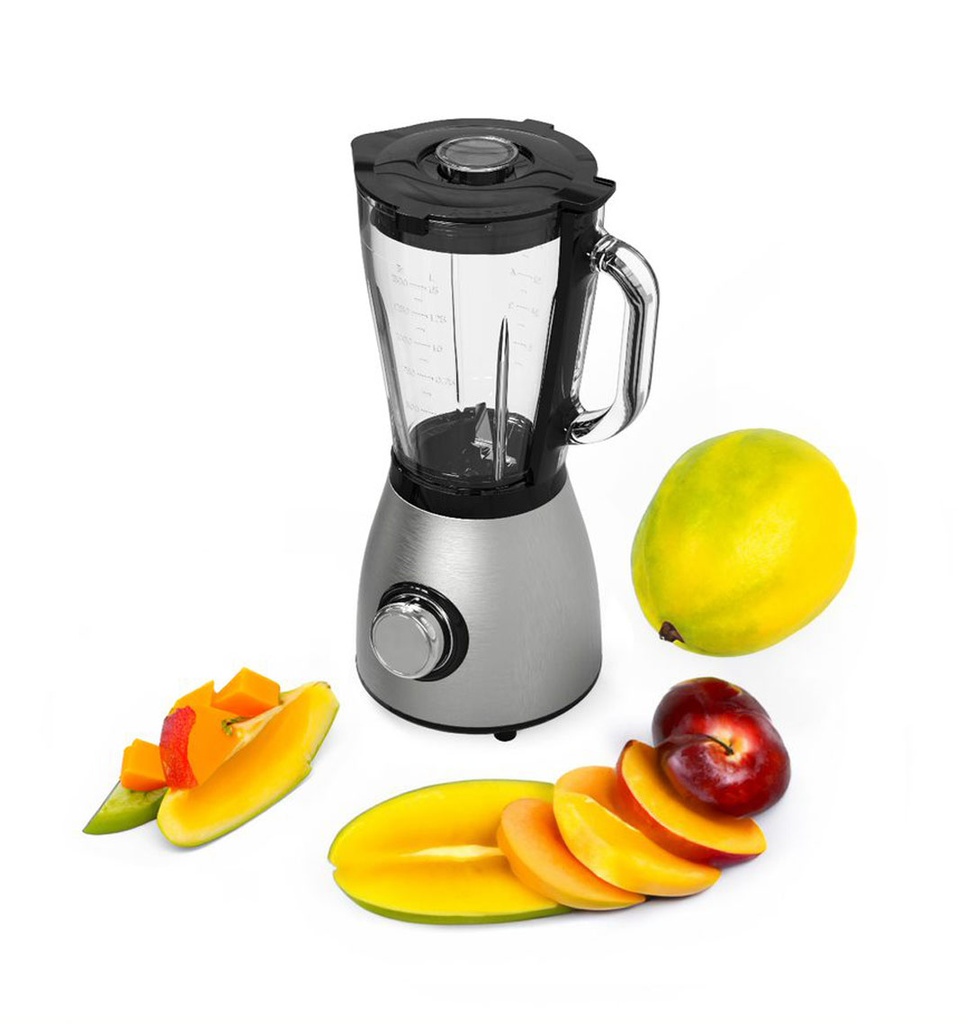 Porodo LifeStyle 800W 1.5L SS Blender with Grinder with BS Plug 3 Porodo LifeStyle 800W 1.5L SS Blender with Grinder with BS Plug - Image 3