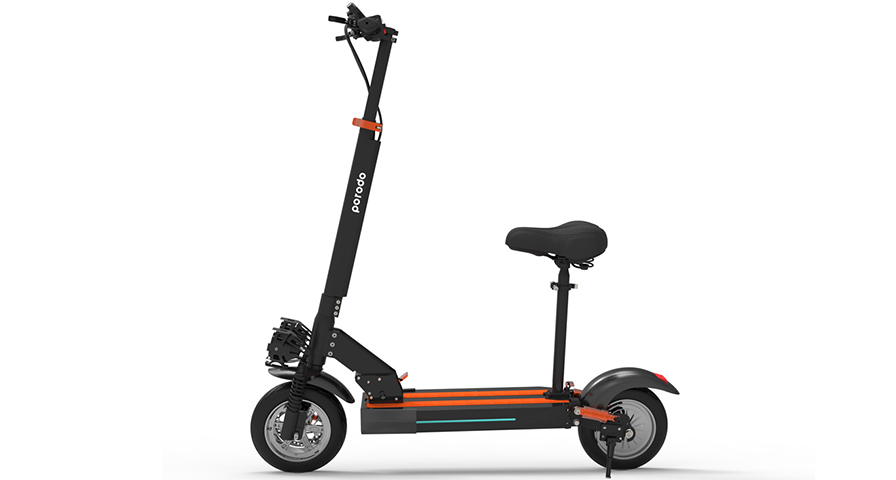 Porodo Electric Scooter 48V with Seat and Helmet - Black 1 Porodo Electric Scooter 48V with Seat and Helmet - Black