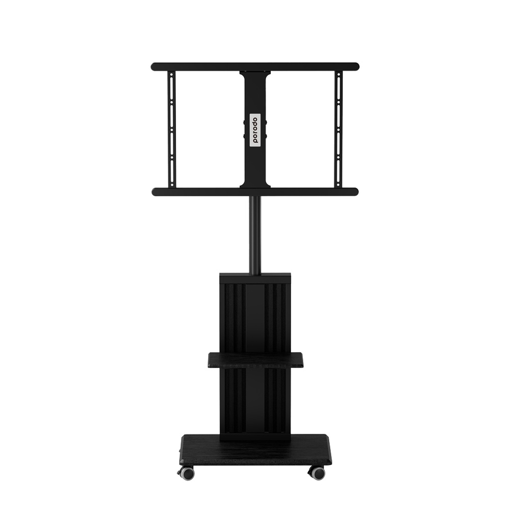 Porodo 32"-75" TV Floor Stand With Wheels 2 Porodo 32"-75" TV Floor Stand With Wheels - Image 2