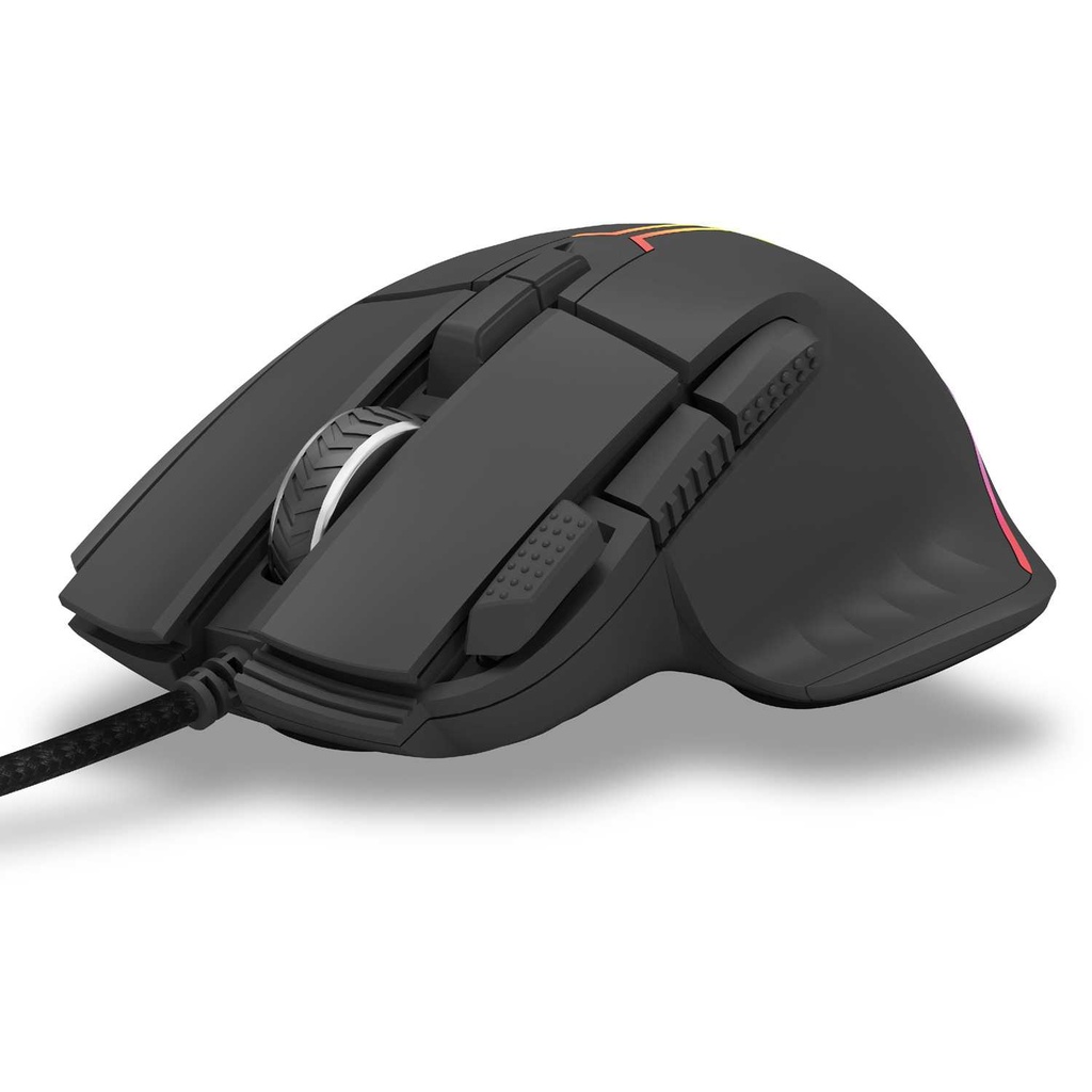 Porodo Gaming Mouse, 8D Wired with RGB Lighting Effects 3 Porodo Gaming Mouse, 8D Wired with RGB Lighting Effects - Image 3