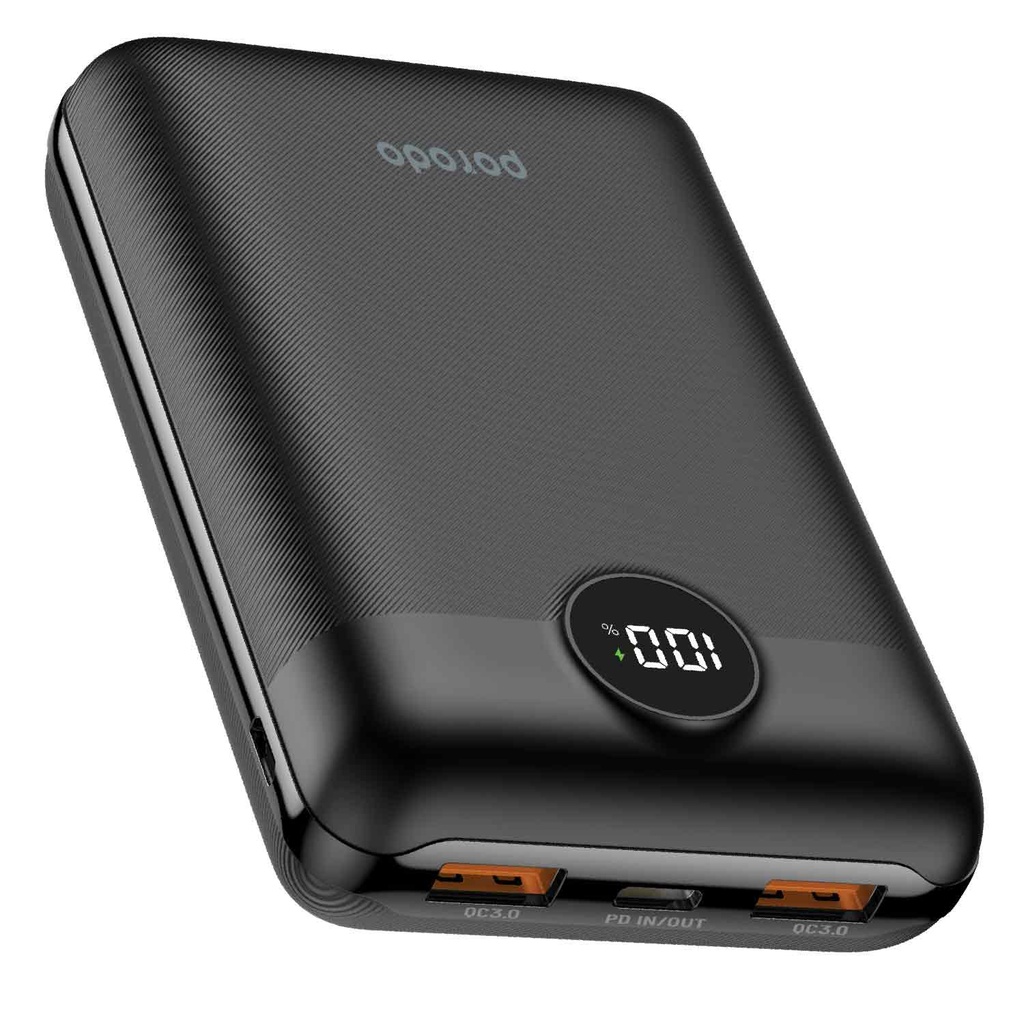Porodo Super Compact Power Bank 20000mAh PD 20W QC3.0 3 Porodo Super Compact Power Bank 20000mAh PD 20W QC3.0 - Image 3