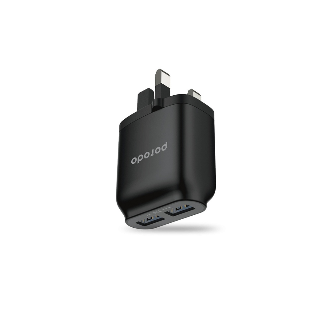 Porodo Dual USB Wall Charger 2.4A with Improved Version PVC Lightning Cable 1.2m 3 Porodo Dual USB Wall Charger 2.4A with Improved Version PVC Lightning Cable 1.2m - Image 3