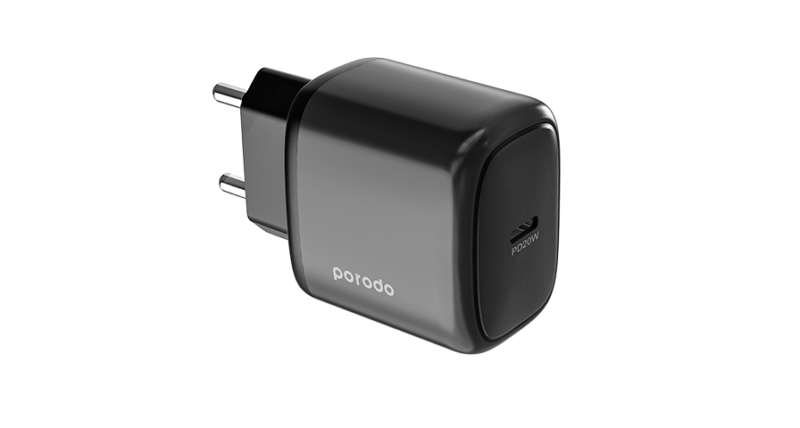 Porodo USB-C Power Delivery Quick Charger EU With USB-C USB-C Cable 1 Porodo USB-C Power Delivery Quick Charger EU With USB-C USB-C Cable
