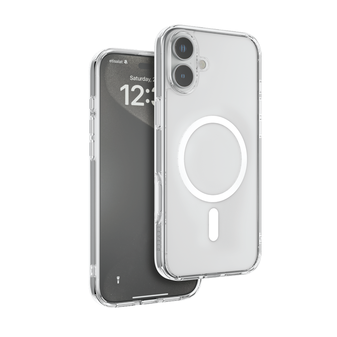 Levelo MagSafe Clara Clear Case For iPhone 16/16 Plus - Clear 7 Levelo MagSafe Clara Clear Case For iPhone 16/16 Plus - Clear - Image 7