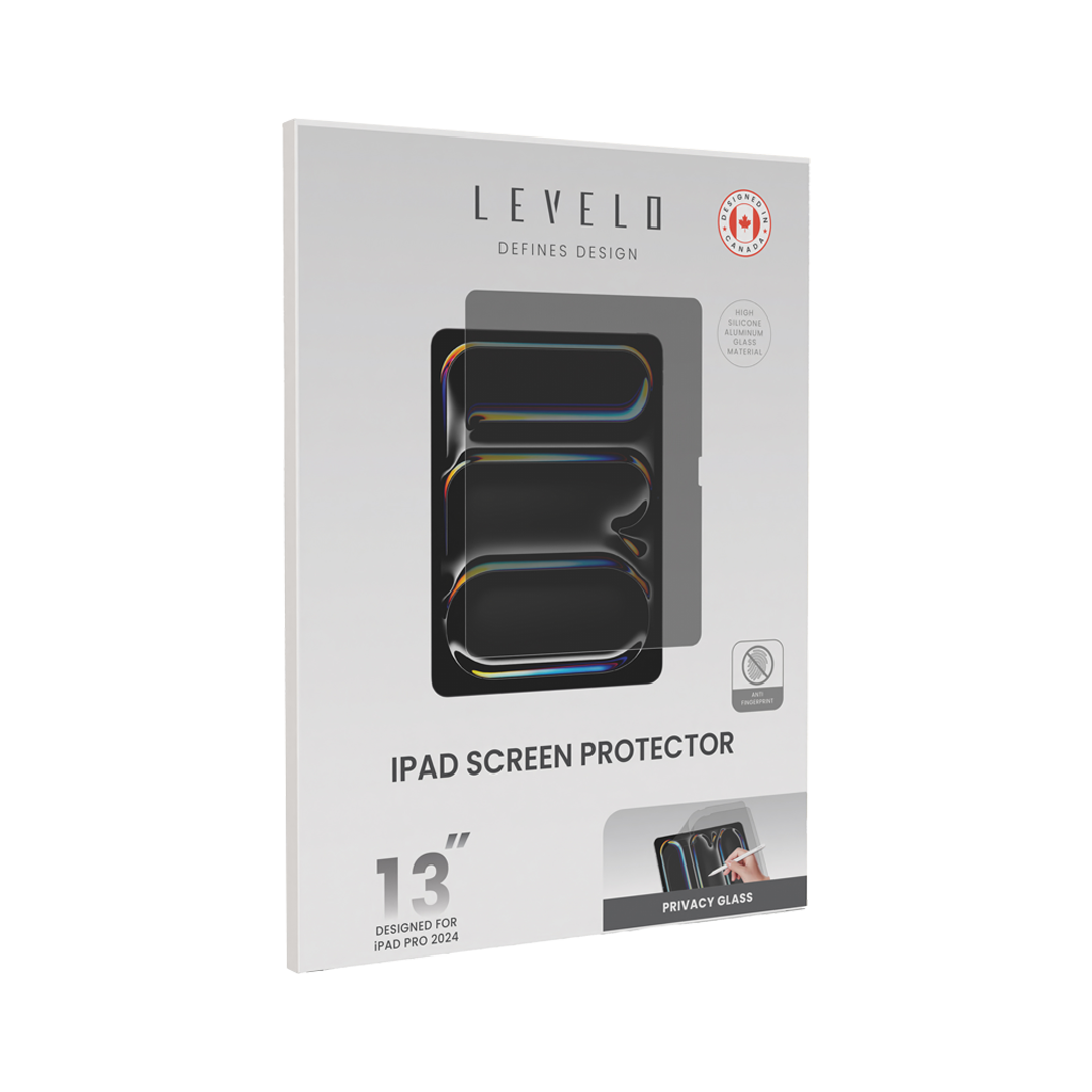 Levelo High Silicone Aluminum Glass Privacy Screen Protector for iPad 13" 2024 Series 8 Levelo High Silicone Aluminum Glass Privacy Screen Protector for iPad 13" 2024 Series - Image 8