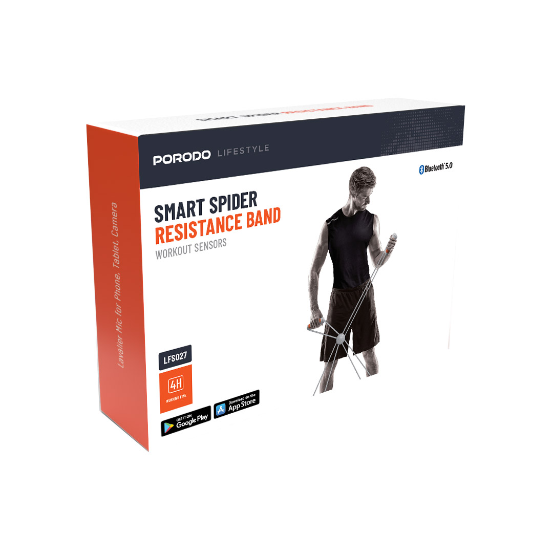 Porodo Lifestyle Smart Spider Resistance Band 2 Porodo Lifestyle Smart Spider Resistance Band - Image 2