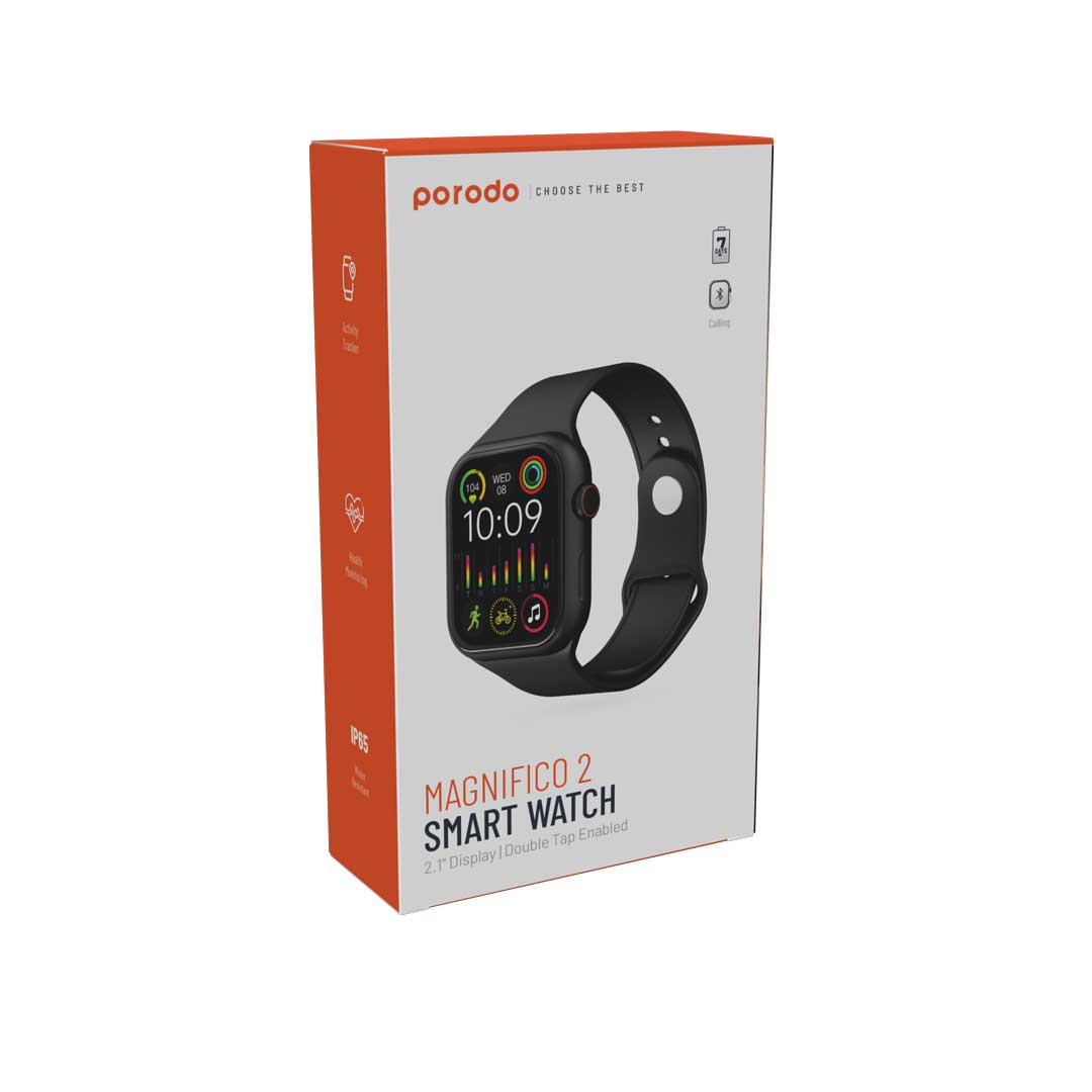 Porodo Magnifico 2 Smartwatch with Sport Band 2 Porodo Magnifico 2 Smartwatch with Sport Band - Image 2
