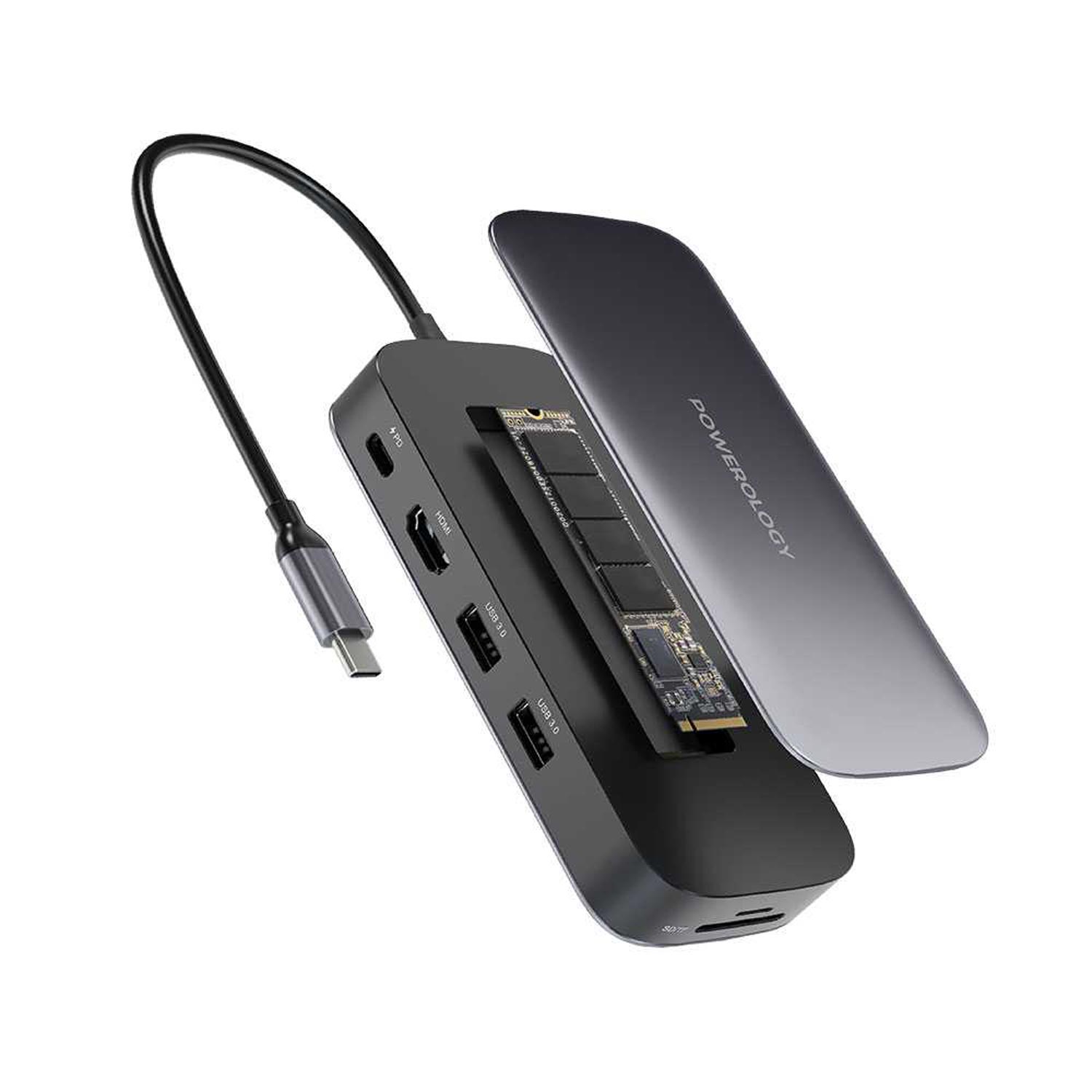 Powerology 256 GB USB-C Hub & SSD Drive All-in-one Connectivity & Storage PD 100W 2 Powerology 256 GB USB-C Hub & SSD Drive All-in-one Connectivity & Storage PD 100W - Image 2