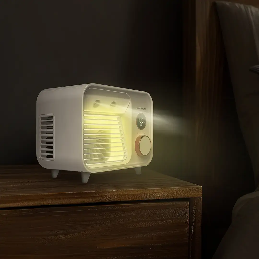Porodo Lifestyle Mini Mist Fan Desktop Air Cooler 4 Porodo Lifestyle Mini Mist Fan Desktop Air Cooler - Image 4