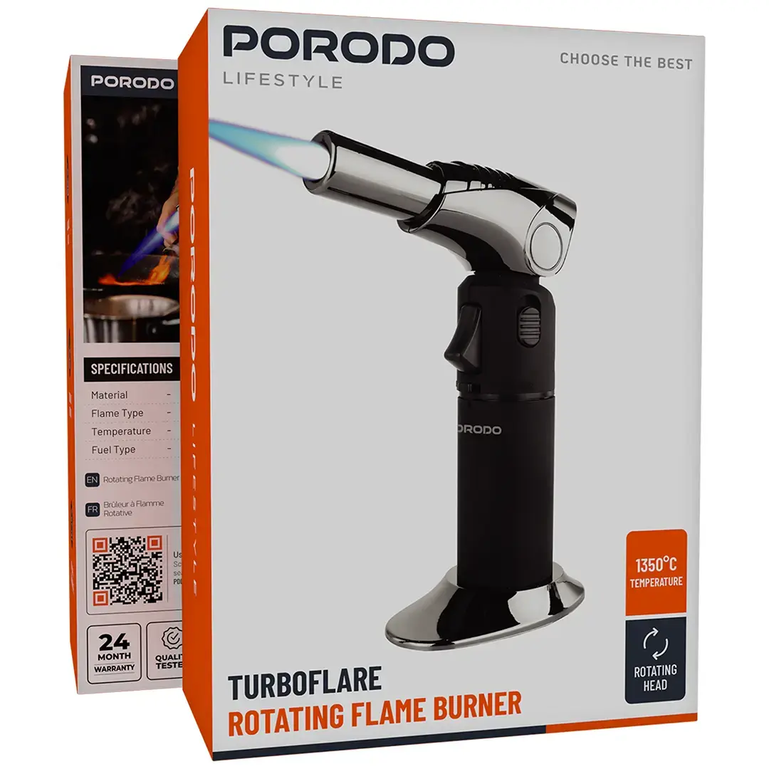 Porodo Lifestyle TurboFlare Rotating Flame Burner 4 Porodo Lifestyle TurboFlare Rotating Flame Burner - Image 4