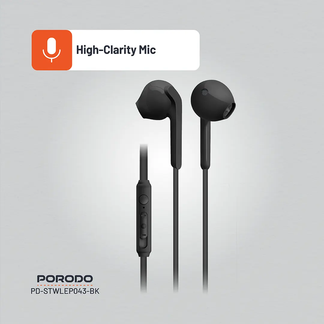 Porodo Soundtec Stereo Earphones 1.2m 6 Porodo Soundtec Stereo Earphones 1.2m - Image 6