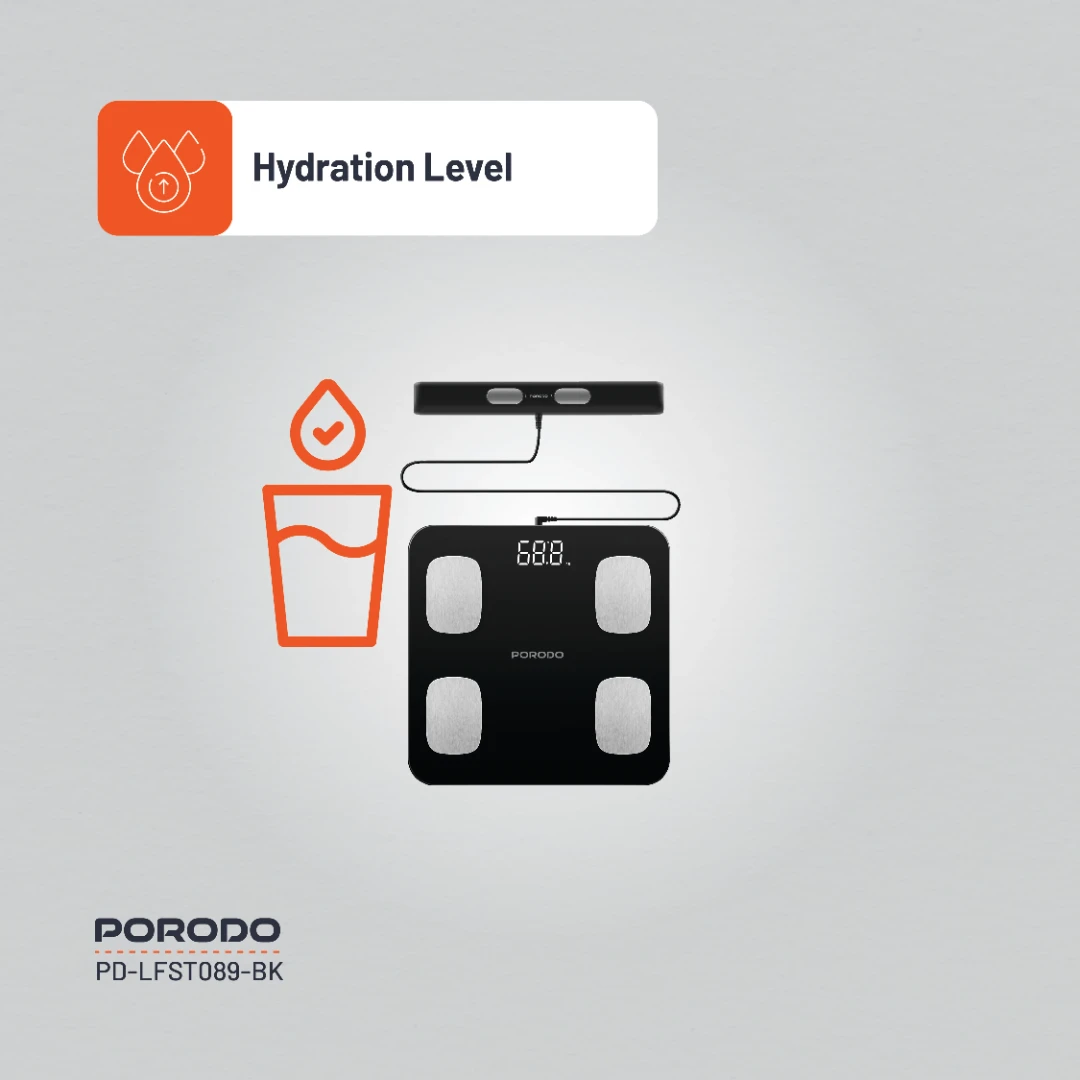 Porodo Lifestyle Precise Analysis Smart Scale 5 Porodo Lifestyle Precise Analysis Smart Scale - Image 5
