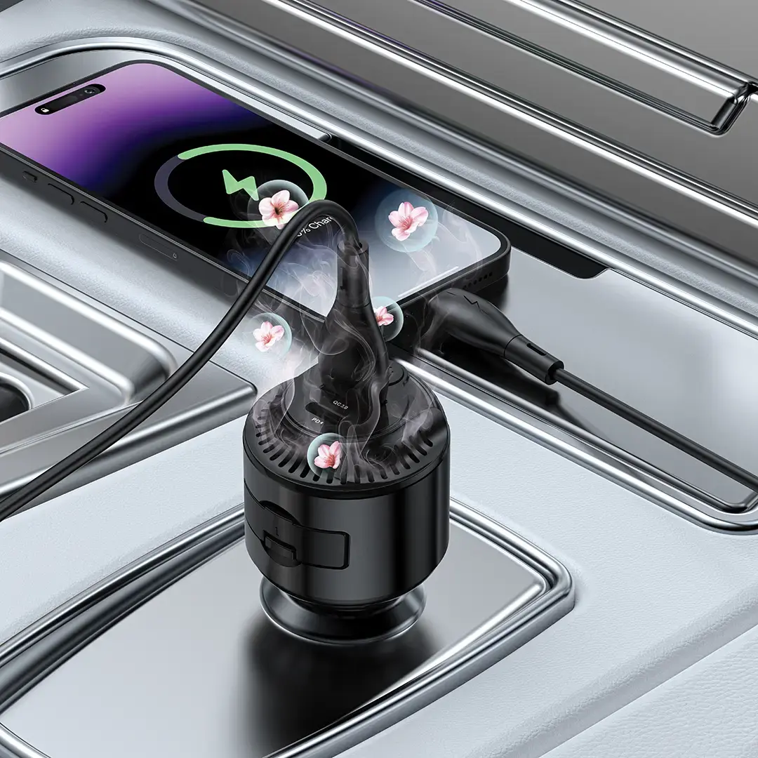 Porodo MistCharge 2-in-1 Car Charger with Air Diffuser 6 Porodo MistCharge 2-in-1 Car Charger with Air Diffuser - Image 6