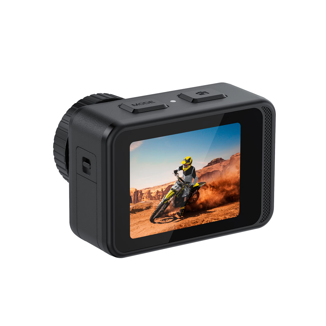 Porodo Lifestyle Fully Waterproof UHD Action Camera Dual Display With Video Stabilisation 3 Porodo Lifestyle Fully Waterproof UHD Action Camera Dual Display With Video Stabilisation - Image 3