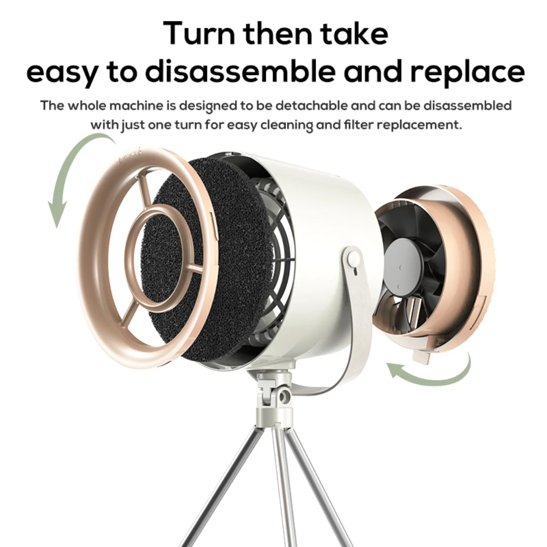 Porodo Lifestyle Portable Exhaust Fan 4 Porodo Lifestyle Portable Exhaust Fan - Image 4