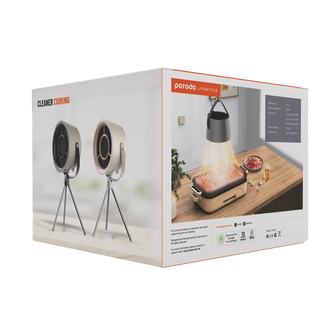 Porodo Lifestyle Portable Exhaust Fan 3 Porodo Lifestyle Portable Exhaust Fan - Image 3