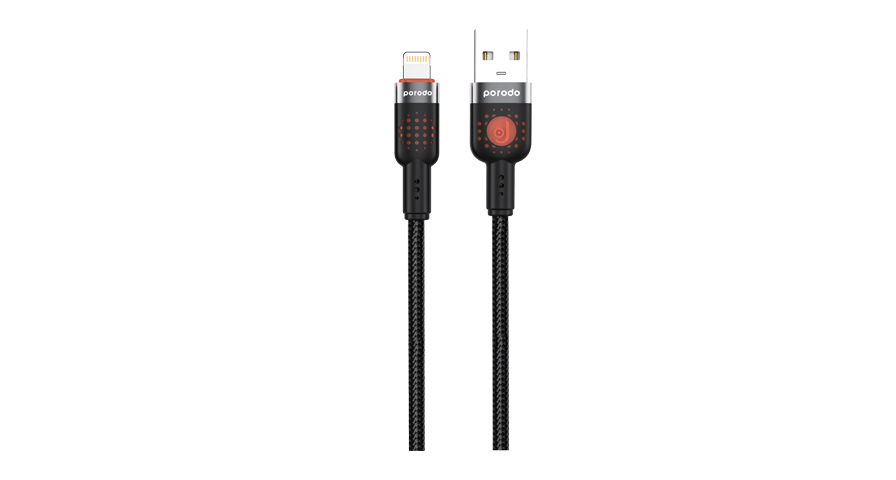 Porodo Braided Cable USB-A to Lightning 6 Porodo Braided Cable USB-A to Lightning - Image 6