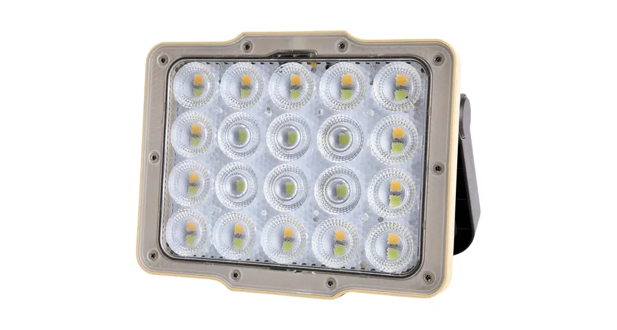 Green Lion Solar Flood Light with 4800mAh Battery & 43 LED Beads - Black 1 Green Lion Solar Flood Light with 4800mAh Battery & 43 LED Beads - Black