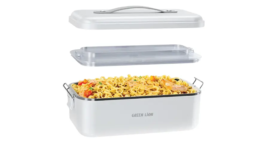 Green Lion GLB-20 Lunch Box Portable Food Warmer - White 1 Green Lion GLB-20 Lunch Box Portable Food Warmer - White