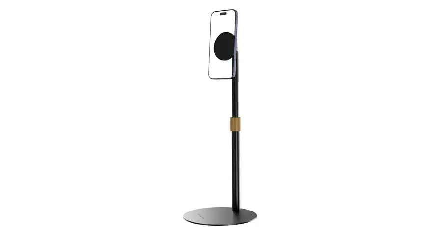 Green Lion Flex Stand Desktop Phone Holder - Black 1 Green Lion Flex Stand Desktop Phone Holder - Black