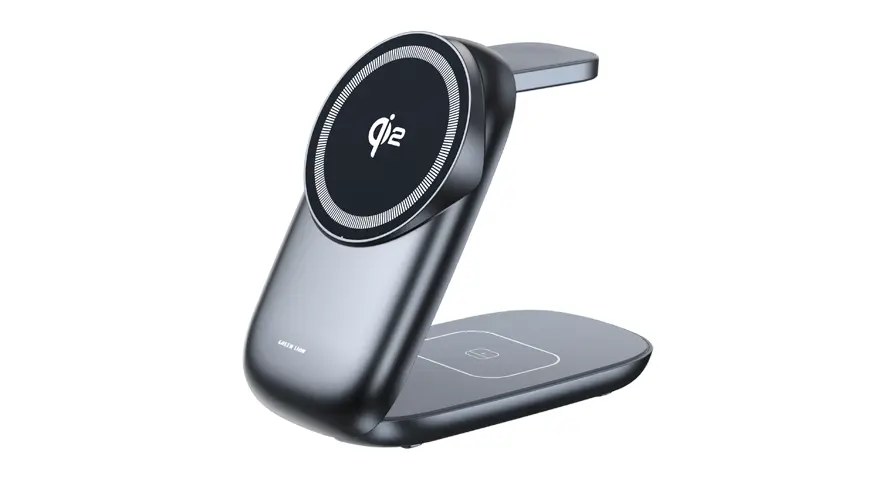 Green Lion 3 in 1 MagFold Wireless Charger - Gray 1 Green Lion 3 in 1 MagFold Wireless Charger - Gray