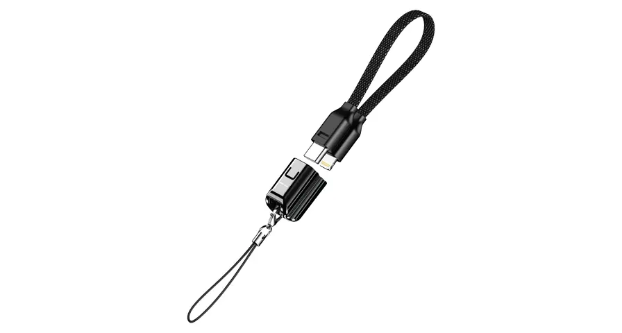 Green Lion Lanyard Cable USB-C to Lightning 30W - Black 1 Green Lion Lanyard Cable USB-C to Lightning 30W - Black