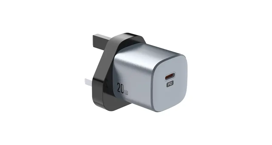 Green Lion Premium Series UK Plug Wall Charger 20W - Gray 1 Green Lion Premium Series UK Plug Wall Charger 20W - Gray