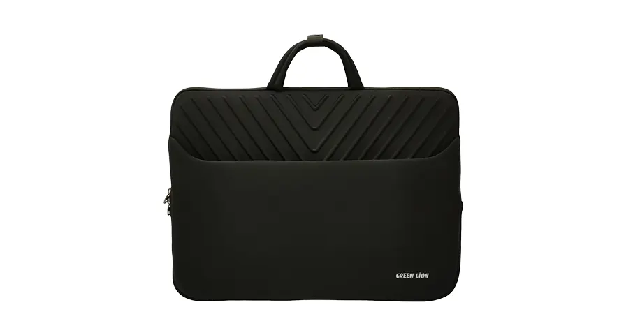 Green Lion Orbit Sleeve Laptop Bag - Black 1 Green Lion Orbit Sleeve Laptop Bag - Black