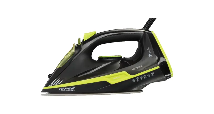 Green Lion Essential Care Steam Iron 2200W - Black and Green 1 Green Lion Essential Care Steam Iron 2200W - Black and Green