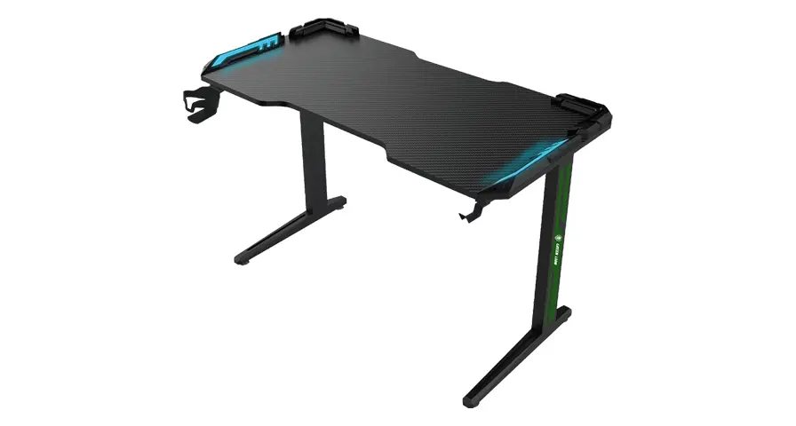 Green Lion RGB Gaming Desk - Black 1 Green Lion RGB Gaming Desk - Black
