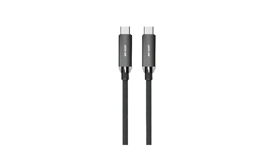 Green Lion Braided Type-C to Type-C Cable 240W 1 mtr - Black 1 Green Lion Braided Type-C to Type-C Cable 240W 1 mtr - Black