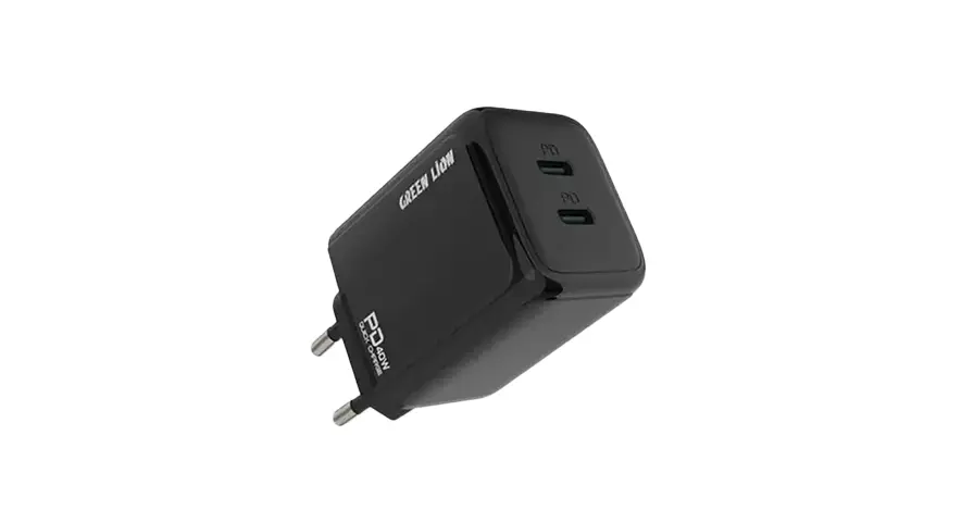 Green Lion 40W Dual PD Wall Charger - Black 1 Green Lion 40W Dual PD Wall Charger - Black
