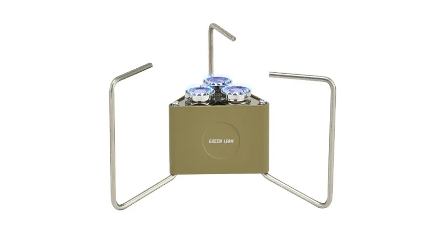Green Lion 3-Burner Foldable Camping Stove - Khaki 1 Green Lion 3-Burner Foldable Camping Stove - Khaki