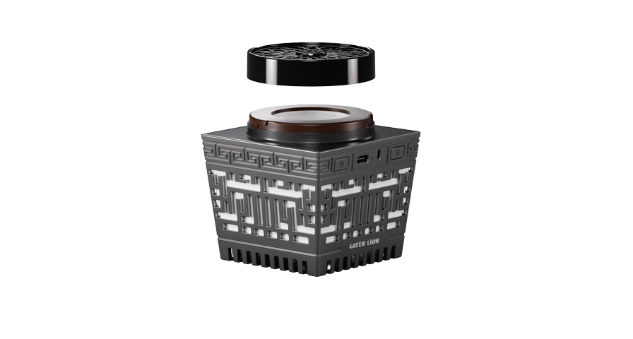 Green Lion Moon Bakhour Quran Speaker - Black 1 Green Lion Moon Bakhour Quran Speaker - Black